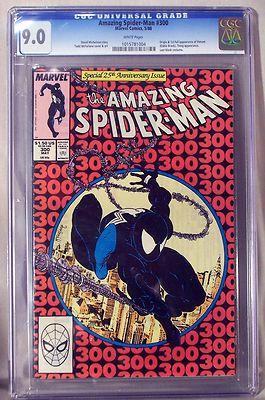 Amazing SpiderMan 300 Copper Age Marvel Comic Book 1988 CGC 90