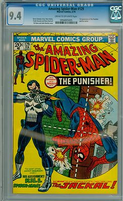 Amazing SpiderMan 129   CGC 94  1st Appearance of The Punisher