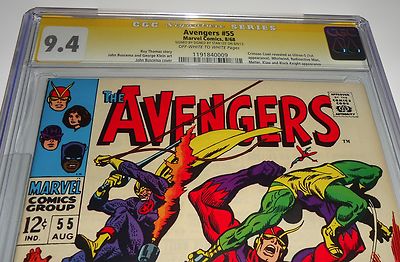 AVENGERS 55 CGC 94 SSSIGNATURE1STFIRST ULTRONSIGNED BY STAN LEE21968