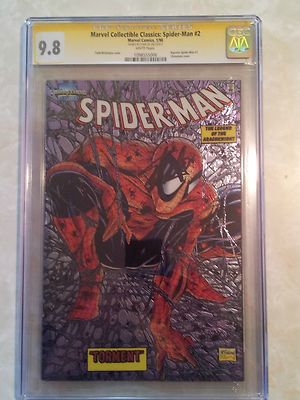 Marvel  Chromium Cover SpiderMan 2 CGC Graded 98 Signed by Stan Lee