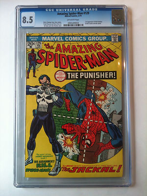 The Amazing SpiderMan 129 Feb 1974 Marvel CGC 85 UNIVERSAL KEY BOOK