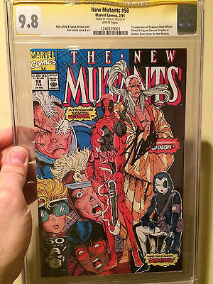 New Mutants 98 CGC 98 SS Signed Stan Lee  First Appearance of Deadpool