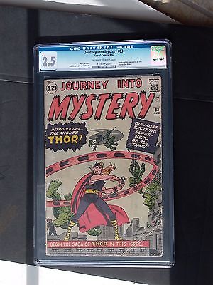 Journey into Mystery 83 1st Appearance of Thor Aug 1962 Marvel CGC Grade 25