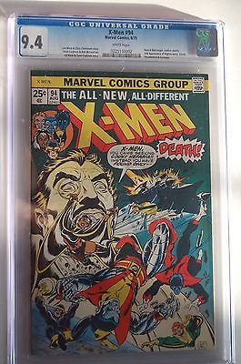 The XMen 94 Aug 1975 Marvel CGC 94 Universal White Pages