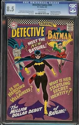 Detective Comics 359 CGC 85 OW 1st Batgirl Barbara Gordon starring Batman
