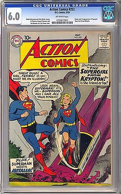 Action Comics 252 Very Nice Origin  1st App Supergirl DC Comics 1959 CGC 60