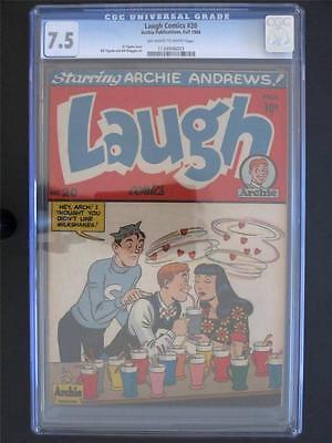 Laugh Comics 20 ARCHIE 1946  CGC 75 VF 3rd HGIHEST GRADE  1st Issue  LOOK