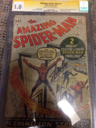 Amazing Spiderman 1 CGC Signed By Stan Lee