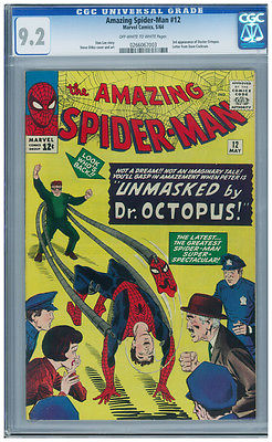 Amazing SpiderMan 12 CGC 92 OWW Great color