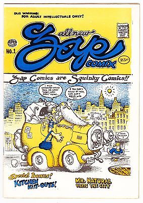 Zap Comix 1 First Printing CGC 80 R Crumb  Plymell Underground Comic RARE