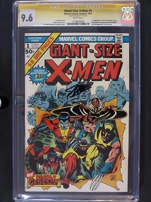 GiantSize XMen 1 NEAR MINT CGC 96 NM Marvel 1975  Signed by Stan Lee