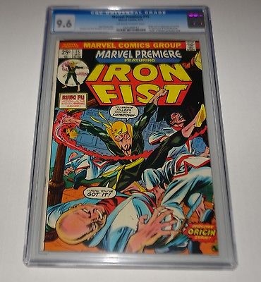 CGC 96 MARVEL PREMIERE 15 Iron Fist 1st Appr CLEAN NEW CASE OwW High Grade