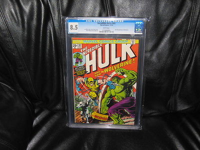 Incredible Hulk 181 CGC 85 VF With White Pages Marvel 1974