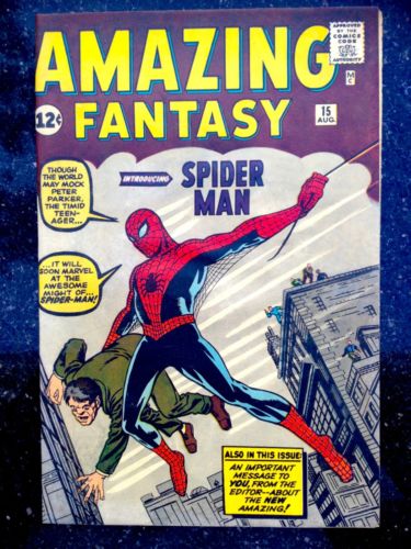 Amazing Fantasy 15 1 SpiderMan Comic Book 1962 NM 94  R CGC CBCS it Hulk 181