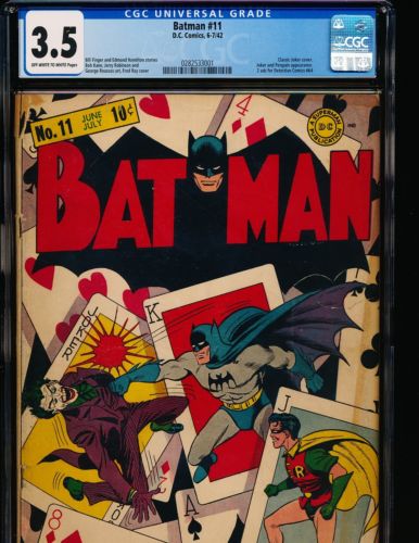 Batman  11  Classic Joker Cover CGC 35 OWWHITE Pgs