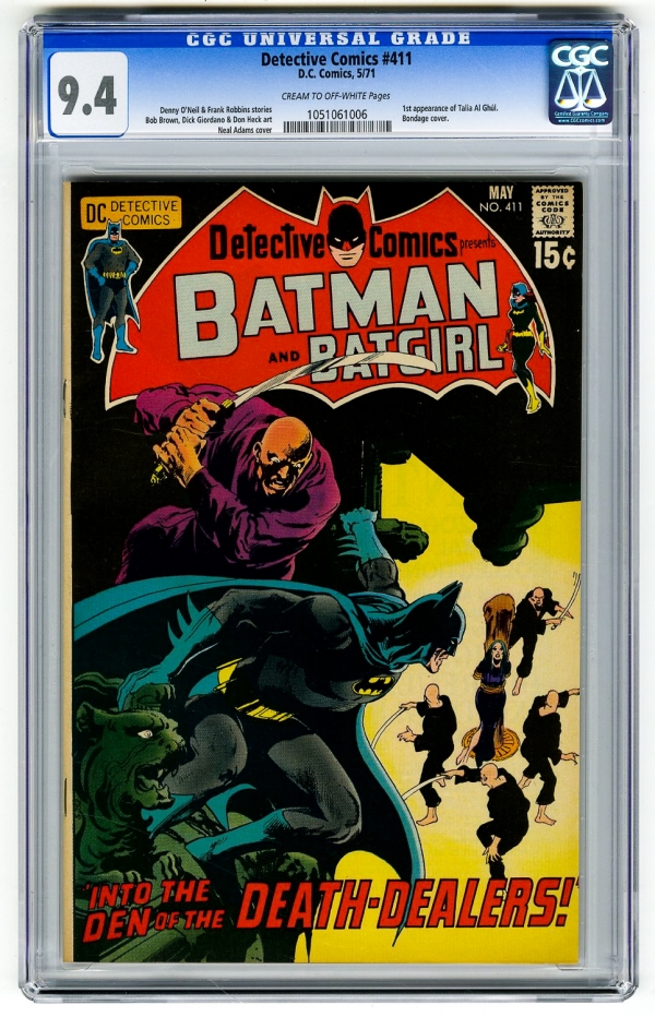 Detective Comics 411 CGC 94 Batman 1st Talia Bondage Neal Adams DC Bronze Age