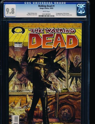 Walking Dead  1 CGC 98 WHITE Pgs 