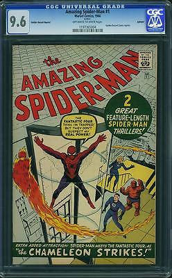 Amazing SpiderMan 1 CGC 96 Near Mint Marvel 1966 GRR Golden Record C9 114 cm