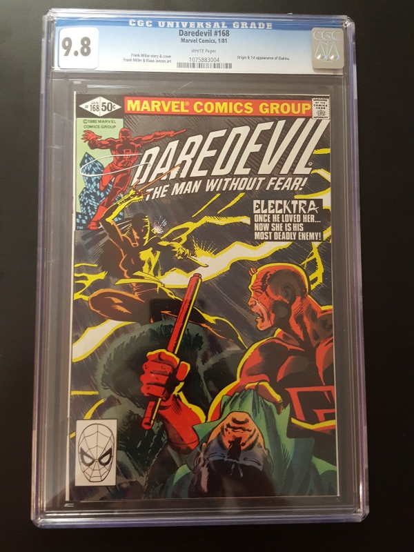 Marvel Daredevil  168 CGC 98 1st App Elektra Netflix KINGPIN LUKE CAGE FIST