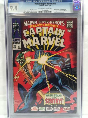 Marvel SuperHeroes 13 CGC 94 1st Carol Danvers Captain Marvel NM UNRESTORED