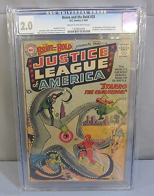 THE BRAVE  THE BOLD 28 1st Justice League and Starro CGC 20 DC Comics 1960