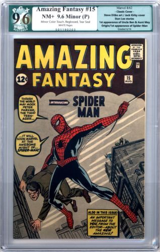 Amazing Fantasy 15 PGX 96 WHITE Pages SP AF15 Key Not CGC CBCS ASM No Reserve