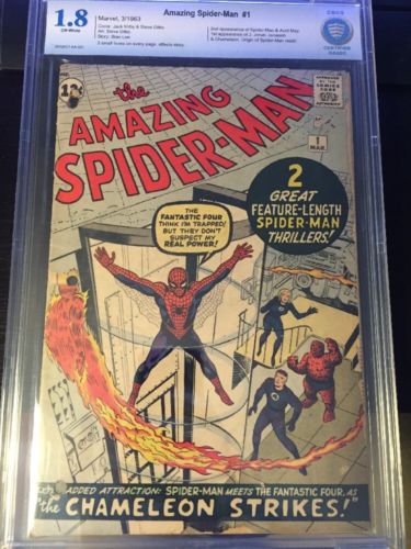 The Amazing SpiderMan 1 CBCS 18 Mar 1963 Marvel Like CGC 2nd Appearance