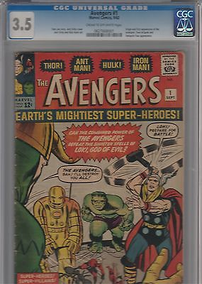 The Avengers 1 1963 cgc 35