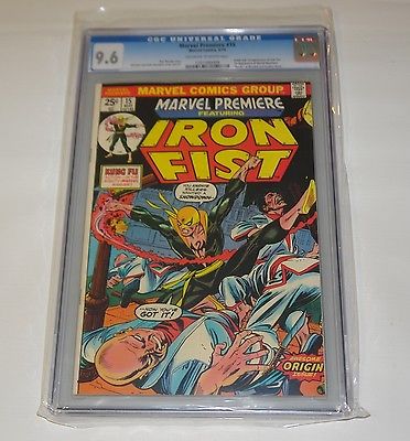 MARVEL PREMIERE 15 CGC 96 Iron Fist 1st Appr 1974 HIGH GRADE Marvel