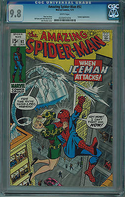 Amazing SpiderMan 92 CGC 98 NMMT WHITE PAGES Jan 1971 Marvel