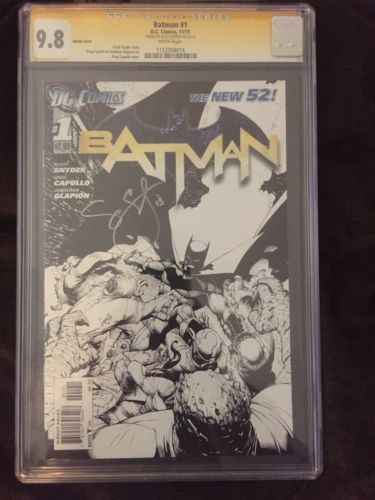 BATMAN 1 CGC 98 SS Scott Snyder 1200 Sketch Variant 2011 New 52