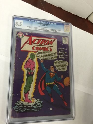 Action Comics 242 Cgc 35 Origin And First Appearance Of Brainiac And Kandor