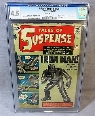 TALES OF SUSPENSE 39 Iron Man 1st app  origin CGC 45 Marvel Comics 1963