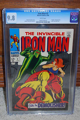 Iron Man 2 CGC 98 1968 Robert Downey WP Avengers Movie 190 B5 cm