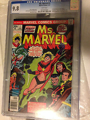 Ms Marvel 1 CGC 98 white pages 1977 Captain Marvel 1st 