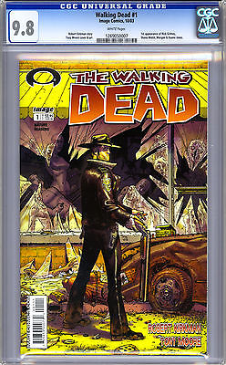 The Walking Dead 1 First Print CGC 98 NMMT Black Label Image 2003