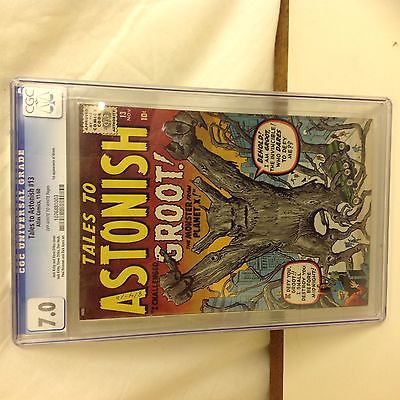 TALES TO ASTONISH 13 CGC 70  OFF WHITE  WHITE 1ST GROOT SUPER HOT