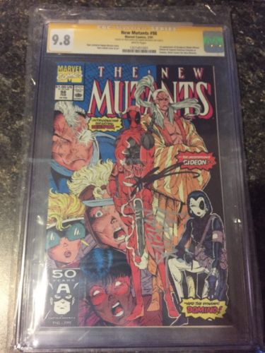 New Mutants 98 CGC 98 SS Signed By Liefeld Nicienza 1st Deadpool Free Ship