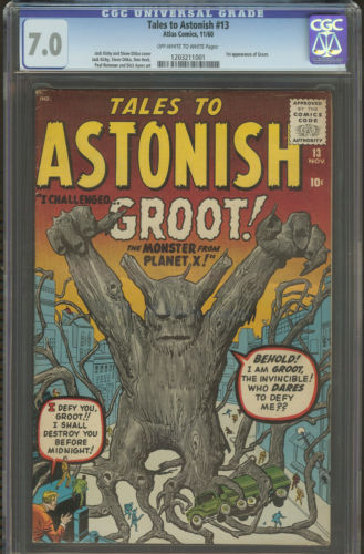 TALES TO ASTONISH 13 1ST APPEARANCE OF GROOT CGC 70 