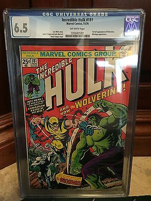 INCREDIBLE HULK 181 CGC 65 FN 1ST FULL APP OF WOLVERINE ID 3608