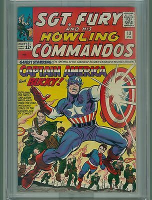 SGT FURY 13 1264 CGC NM 96 CAPTAIN AMERICA AND BUCKY CROSSOVER