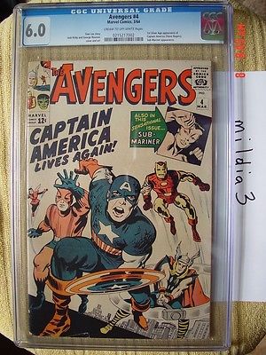 The Avengers 4 Mar 1964 CGC 60 COW PAGES 1st SILVER AGE APP CAPTAIN AMERICA