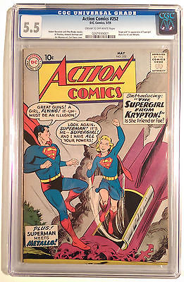Action Comics 252 May 1959 DC Introduction of Supergirl CGC 55