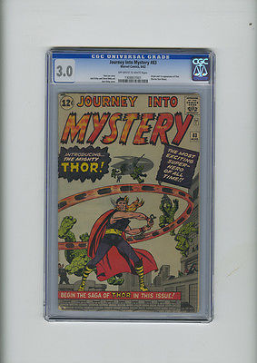 Journey into Mystery 83 CGC 30 OWWHITE KEY 1st app Thor Kirby Marvel Silver