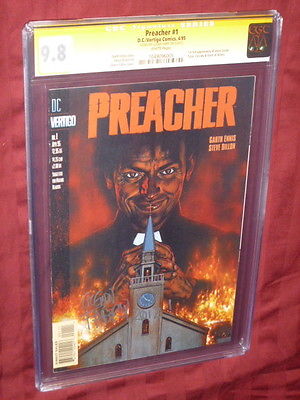 Preacher 1 CGC 98SS   Signed by Glenn Fabry