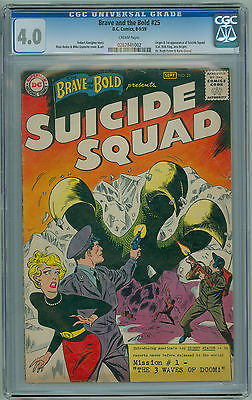 Brave and the Bold  25 CGC 40 Origin and 1st Appearance of Suicide Squad KEY