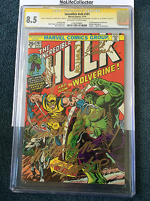 HULK 181 CGC 85 SIGNED BY STAN LEE  TRIMPE  ROMITA  WEIN PLUS INSCRIPTIONS