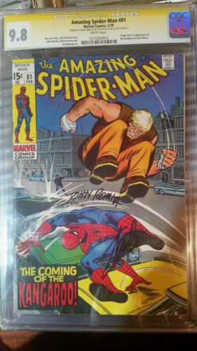 Amazing Spider Man 81 CGC 98 SS Stan Lee  Romita Sr 1st app Kangaroo white 