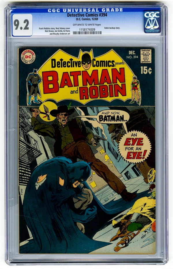 Detective Comics 394  395 BOTH CGC 92 Batman Neal Adams DC Silver Bronze Age