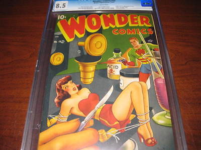 Wonder Comics 15 CGC 85 White Pages Classic Golden Age CoverSchomburg